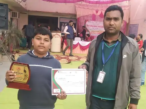 इंस्पायर अवार्ड:स्वामी विवेकानंद स्कूल के छात्र देव सोनी का चयन, भारत सरकार का विज्ञान मंत्रालय देगा एक लाख रुपए