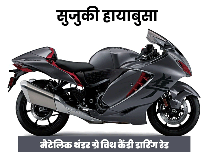 सुजुकी सुपरबाइक हायाबुसा भारत में लॉन्च:सिर्फ 2.86 सेकेंड में 100KM की स्पीड पर दौड़ेगी बाइक, कीमत 16.90 लाख रुपए