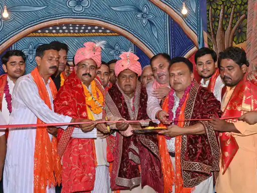 टाउन स्कूल में रामलीला का आयोजन:गणेश वंदना के साथ हुई शुरुआत,विधायक संजय शर्मा और पालिका अध्यक्ष ने किया उद्घाटन...TV Newsकल तक