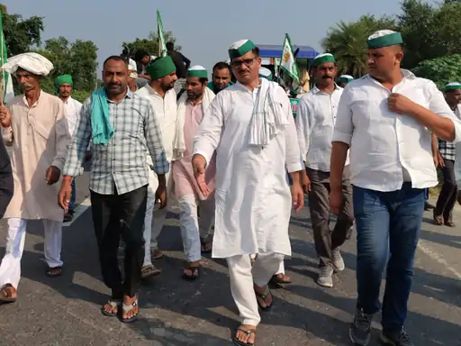 अनूपशहर में किसानों की मांगों को लेकर बढ़ रही:भारतीय किसान यूनियन की पदयात्रा शुरू,कई किसान नेता भी मौजूद...TV Newsकल तक