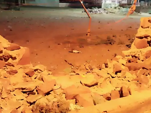 रामगढ़ में जलदाय विभाग का स्टोरेज टैंक गिरा:आधे कस्बे में पानी की किल्लत, लोग बोले- विभाग ने की अनदेखी