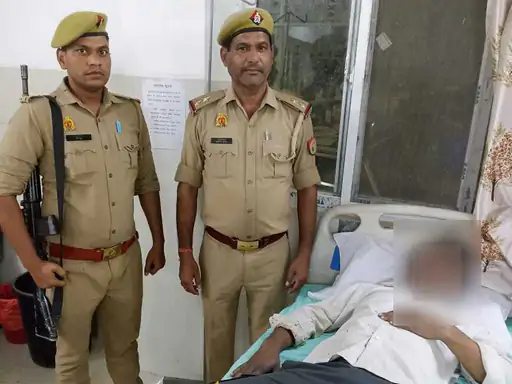 बुलंदशहर में अवैध हथियार:पुलिस मुठभेड़ में एक बदमाश घायल,चोरी की बाइक बरामद,दूसरा फरार...TV Newsकल तक