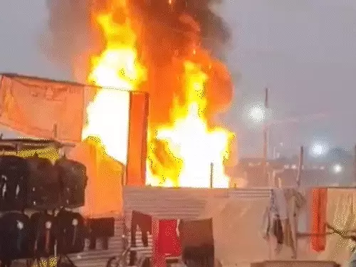 BREAKING : प्रयागराज माघ मेले में लगी भीषण आग