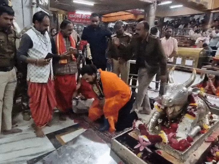 महाकाल की शरण में केएल राहुल