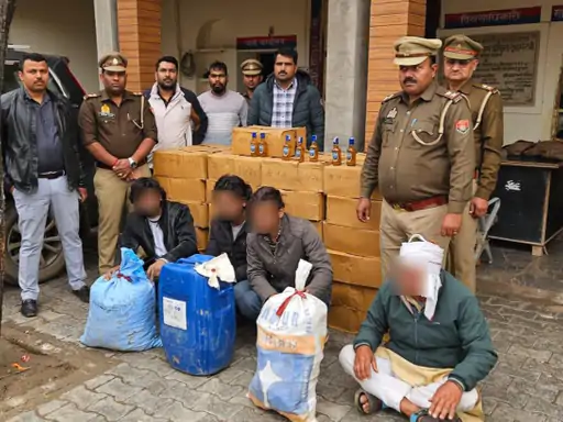 Fake liquor was being manufactured inside a house in Agra