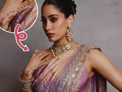जाह्नवी कपूर की मेहंदी में दिखा बॉयफ्रेंड का नाम:निकनेम ‘शिखु’ ने खींचा ध्यान, अंशुला के वेडिंग रिसेप्शन में ढोल भी बजाया