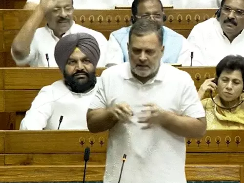 Rahul in Lok Sabha said, "Home Minister does not have the courage to come and sit here. He was sitting in the car. He was trembling.'"