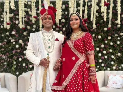 Twisha and Samarth's wedding picture.